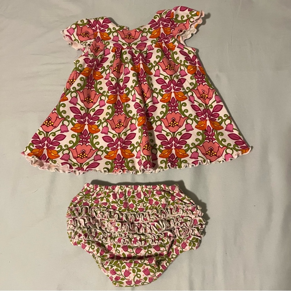 Vera Bradley Baby Floral Dress Set 3-6 mos.